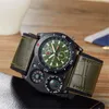 Mens Watches Top Brand OULM Fashion Leather Strap Russian Army Large Dial Japan Movt Quartz Watch Montre Homme De Marque Sport Wri4388345