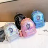 HBP Non-Brand 2021 Korean Laser Pargin Unicorn Children's Backpack Cute Personality Rainbow Pony Pu Sport.0018 DIAA