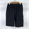 Men Shorts Spodnie solidne joggery czarny niebieski podstawowy klasyczny pojedynczy kieszonkowy krótki bawełniał swobodny aplikacja spodni