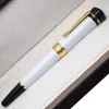 Lüks Pen Lucky Star Serisi Eşsiz Tasarım Silindir Balo Kalemleri Yüksek Sınıf Beyaz Seramik Ofisden Yapıldı Erkek Arkadaş İçin Yazar Tedarik Hediyesi