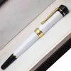 Luxury Pen Lucky Star Series Unik design Roller Ball Penns gjorda av högklassig vit keramisk kontorsskrivtillförsel gåva till BoyFrie5927608