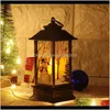 Noel süslemeleri ev fener için led mum ışığı mumlar santa geyik kardan adam lamba navidad dekorasyon yılı ornament1 su2bo nbz2w