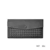 Men's Leather Large Capacity Long Multi-Functional Wallet Top Cowhide Hand-Woven Mobile Phone Bag