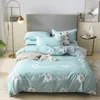Vierteiliger Bettbezug aus verdickter Baumwolle, geschliffen, einfache Bettwäsche, kleine frische Bettdeckenbezüge