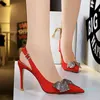 Luxe designer dames schoenen met hoge hakken stijl ronde puntige pompen bodems jurk sneakers maat34-43