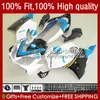 OEM WŁAŚCICZENIA DO HONDA CBR600F4I CBR 600F4I 600 F4I FS CC F4 I 2004-2007 55NO.130 White BLK CYAN CBR600FS CBR600 F4I 04 05 06 07 600CC 2004 2005 2006 2006 2007 Zestaw formy wtryskowej