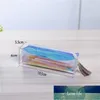 6Colors Transparent Laser Travel Make Up Bag Étui de maquillage en cuir PU holographique pour outil cosmétique