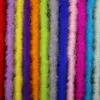 Party Decoration Colored Feather Strips Diameter 8-10CM 2Meter/Lot Fluffy Turkey Feathers Boa Black White Feather for Crafts Boas Strip Carn