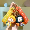 Anime Keychain Kamado Nezuko 3D 고무 펜던트 열쇠 고리 코스프레 액세서리 선물 쥬얼리