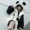 casacos de panda menina