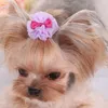 Pet Lace Princess Hair Clips Puppy Dogs Cat Bowknot Barrette Puppies Cat Cute Bows Dogs Grooming Hairs Accessories Decoration BH5304 TYJ