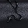 Komi atacado católico ortodoxo 8mm rosário de madeira grânulos marca colares religiosas jesus orando colares jóias1