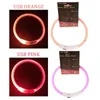 Dog Collars & Leashes Pet Luminous Rechargeable Flashing Night Collar Leash LED Light USB Charging Dogs Glowing Teddy Flash Pets Products