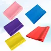 Bande di resistenza 5pcs elastica cintura hip durevole per sport da allenamento per yoga fitness (1500x150x0.35mm, blu, rosa,