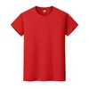 New round neck solid color T-shirt summer cotton bottoming shirt short-sleeved mens and womens half-sleeved QD2Ei