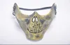 Rolig Paintball PVC Airsoft-masker Skrämmande skelett skallemask Skyddande halloween karneval nyår hög kvalitet 5 färger