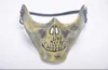 Fun Paintball PVC Airsoft Masks Scary Skeleton Skull Mask Protective Halloween Carnival New Year High Quality 5 Colors