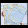 Other Event Festive Supplies Home & Garden Drop Delivery 2021 Mini Dstring Cotton Linen Gift Pouches With Clear Window Organza Voile Bags 10X