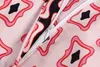 夏のスタイルの洋風プリント女性ベルボトムパンツ原宿シックな女性パンツ210507