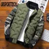 Mens Winter Jackets e Casacos Camuflagem Bomber Jaqueta Men's Windbreaker Grosso Quente Militar Masculino Parkas Outerwear Masculino Vestuário 211204