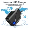 QC 3.0 Быстрое зарядное устройство Тип C PD USB Настенные зарядные устройства Быстрый заряд США EU Plug Travel Adapter со светодиодом для мобильного телефона Универсальный завод Оптом