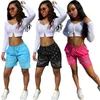 3 färger kvinnor skriva ut shorts gata trendsättare cashew hip hop kort byxor mode 2022 nya sport shorts designer casual dragstränga shorts