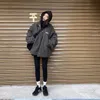 Plus maat 2xl faux lamslam vrouwen kleding herfst herfst winter mode jassen dikke jassen dames casual parkas streetwear Korean 210619