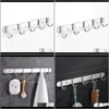 Hooks Rails Hook Rail Towel Rack Wall Mounted Coat Hangers For Bedroom Hallway Stainless Steel Rust And Water Proof Pqqso Itnva