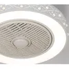 Ceiling Fans Modern Smart Fan With Lights Dining Living Room Bedroom Lamp Remote Control Invisible LED Lighting 220V