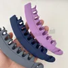 Fashion solid Color Matte Banana Clip Long Hair Claws ponytail Holder Hair Clips Simple Barrettes Women Hair accessories