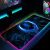 Mouse Pads & Wrist Rests Mousepad RGB 900x400 LED Gamer Pad Alienware Rubber Extended Keyboard Mat Computer Accessories Gaming Custom