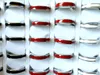 100pcs Men Women 4mm Charm Elegant Ring Classic Stainless Steel Rings mix Enamel Comforable Bithday Gift Party Favor