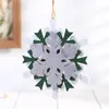 NEWChristmas Ornament Felt Snowflake Pendant DIY Decoration Xmas Tree Hanging Pendants Crafts LLE10752