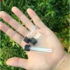 2ml 4ml 6ml Mini Bottiglie di vetro con tappo a vite in plastica Nero Fiale trasparenti Contenitori per vasetti 100 pezzibuona quantità