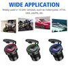 12V 24V QC3.0 USB Type C PD Fast Car Charger with Power Switch for Motorcycle Marine Boat SUV ATV Cellphone Tablet GPS