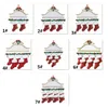 Resin Personalized Stocking Socks Family Of 2 3 4 5 6 7 8 Christmas Tree Ornament Creative Decorations Pendants w-00915