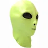 masque - tête complète masque en latex pour et enfants OVNI Alien Halloween Costume de Noël couvre-chef fête adulte vert