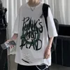 Hip-Hop T-Shirts O-Neck Top Qualité Hommes T-shirt Surdimensionné D'été Casual Respirant Breaking Holes Cool Wear