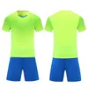 Blank Soccer Jersey Uniform Personalized Team Shirts med Shorts-tryckt designnamn och nummer 01