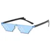 Mode Mosaikgläser Sonnenbrille Männer Frauen 8 Bit Coding Pixel Trendy coole Superparty Lustige Vintage Shades Eyewear