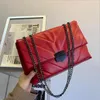 عارضة سلسلة crossbody حقائب للنساء أزياء بسيطة الكتف حقيبة السيدات مصمم حقائب بو الجلود رسول