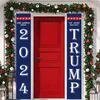 NEWTrump 2024 Door Curtain Couplets Banner U.S. Campaign Supporters Activities Doors Union Flags CCB8735