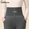 Pantalon d'hiver pour femmes Tataria pour cachemire Harem Harem Pantalon sportif Velvet épaississant 210514