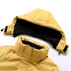 5xl Plus Mężczyźni Zima Znosić Grube Ciepłe Parkas Kurtka Płaszcz Mężczyźni Outdoor Casual Wiatroszczelna Kieszonkowy Odpinany Kapelusz Parka Men 211129