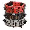 Halsbalsers Leidingen Hoge kwaliteit Grote kraag 2 "Breedte 3 Kleuren Scherpe Spike Studded Crocodile Style Medium Big Pet