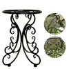 Hight Quality Balcon intérieur Balcon Simple Ferre Feule Flower Idées rond Tabouret pour planteurs dropship Pots