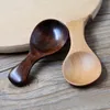 NUOVO Cucchiaino da caffè in legno naturale Cucchiaino da dessert per bambini Piccole palline Zucchero Sale Cucchiaini Mini gelato Cucchiaino da cucina Utensile da cucina RRE11638