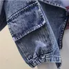 Koreansk stil kvinna kappa Kort denimjacka Kvinna Lös stor Storlek Vintage Coats Casual Student Outwear Women Black Jeans 211014