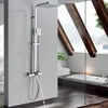 Set di doccia da bagno Poiqihy cromo termostatico set da bagno cascata cascata piovoso sistema tocchetta da bagno tocche