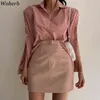 Koreaanse lente zomer vrouwen blouse causaal striepd split side mouw shirt elegante mode blusas mujer 210519